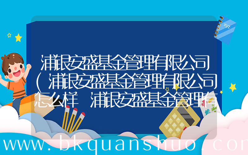 浦银安盛基金管理有限公司(浦银安盛基金管理有限公司怎么样 浦银安盛基金管理有限公司介绍)